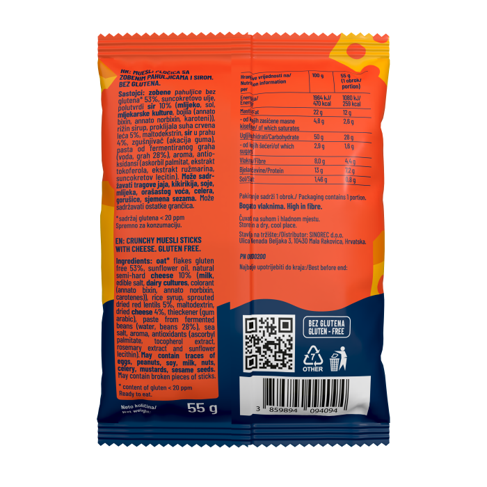 Muesli pločica sa zobenim pahuljicama i sirom - Slika 2