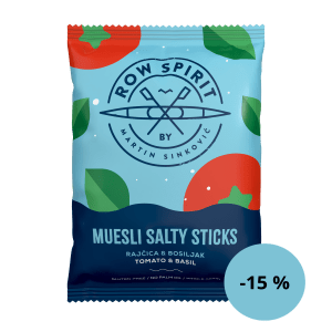 Muesli pločica sa zobenim pahuljicama, rajčicom i bosiljkom